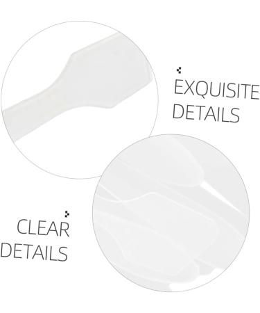  BIUDECO 50 Transparent Cosmetic Spatulas for Makeup Plastic Facial Mask Spoon with Comfortable Grip for DIY Creams Lotions Beauty Products - Buy Online on GoSupps.com