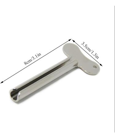 Toothpaste Dispenser Stainless Steel Toothpaste Squeezer Bathroom Accessories Facial Cleanser Toothpaste Tube Rolling Press Squeezer Dispenser (Color : Silver) - Buy Online on GoSupps.com
