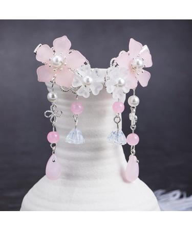 Lurrose Vintage Crystal Tassel Hair Clips - Chinese Ancient Style Alligator Clips for Women Girls - Buy Online on GoSupps.com