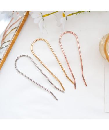 Lurrose 3pcs U Shape Hair Pins for Women - Perfect for Updos | International Shipping Available - Buy Online on GoSupps.com
