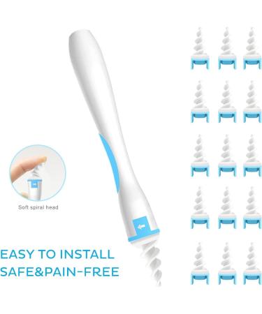Spiral Ear-Wax Remover Set with 16 Soft Replacement Heads - Small Size - Buy Online on GoSupps.com