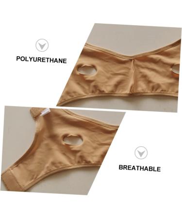 LALAFINA Face- Lifting 1pc Thin Sleepmask Waist Band Chin up Facial Slimming Strap Facial Slimming Adjustable Chin Strap Reusable -lift Strap -lifting Belt Spandex 26X6X1.5CM skin colour - Buy Online on GoSupps.com