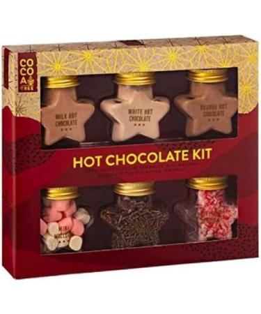 6Pk Chocolate Stars Jars Kit Selection - Flavoured Hot Chocolate Set - Treat For Lover's - Cozy Winter Indulgence - Delights Sweet Comfort in Every Sip - Star-Shaped Chocolates - Buy Online on GoSupps.com