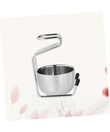 Doitool 2-in-1 Stainless Steel Brush Holder & Storage Glass Bottle - Vertical Brush Stand for Shaving Brushes - Buy Online on GoSupps.com