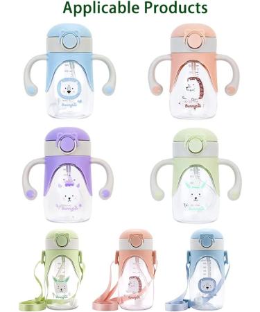Bunnytoo Sippy Cup for Toddlers-240 ml Baby Cup Suitable from 8+ Months Learner Cup Night Trainer Cup Straw Replacement Kit Sippy Cup Set Transparent - Buy Online on GoSupps.com