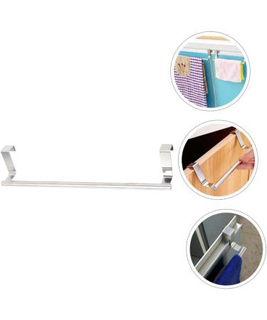 Alipis 3 Pcs Cabinet Door Hook Swivel Towel Rack Metal Over Cabinet Towel Bar Storage Rack Kitchen Shelf Silverx3pcs 36X5cmx3pcs - Buy Online on GoSupps.com