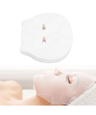100Pcs Pre Cut Face Paper Sheets Disposable Cotton Face Paper Sheet for Wet Compress (15.5 X 14cm) - Buy Online on GoSupps.com