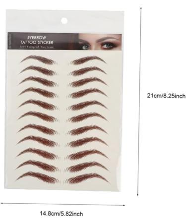 FRCOLOR 27 Sheets Waterproof Eyebrow Stickers Makeup Tools Temporary Brow Stickers False Eyebrows Cosmetics - Buy Online on GoSupps.com