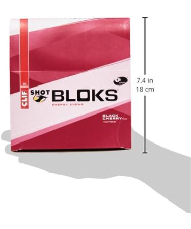 Clif Bar Bloks Black Cherry 18 Energy Chews - Buy Online on GoSupps.com