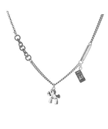 Abaodam 1pc Women's Pony Necklace Mama Necklaces for Women Alloy Neck Pendant Pony Pendant Neck Chain Foal