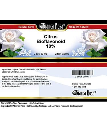 Bianca Rosa Citrus Bioflavonoid 10% Salve (2 oz ZIN: 520096) - 2 Pack - Buy Online on GoSupps.com