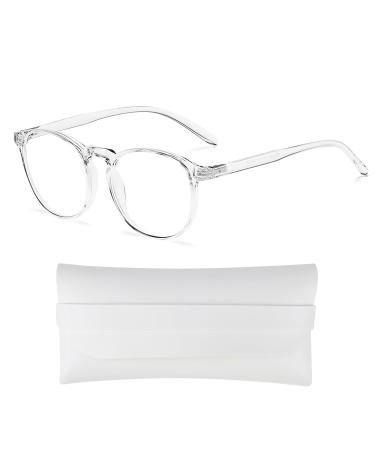 QDDFUFU blue safety glasses blue filter glasses for men and women with glasses bags light and portable blue light glasses to relieve fatigue of the eyes undulated glasses plastic