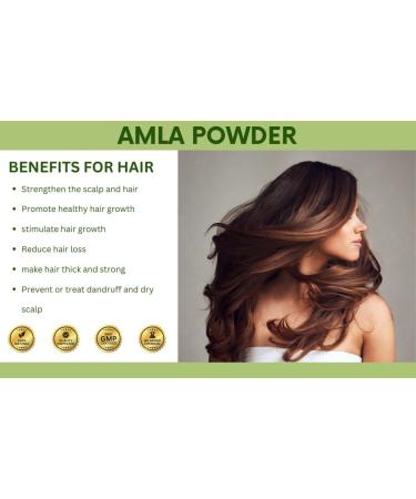 mGanna 100% Natural and Pure Deseeded Amla Powder 0.50 lbs/ 227 g Indian Gooseberry Emblica Officinalis for Health Skin and Hair Care - Buy Online on GoSupps.com
