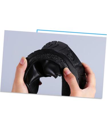 Veemoon Black Leather Slides - Anti-static Couple Slippers and Work Shoes - Buy Online on GoSupps.com