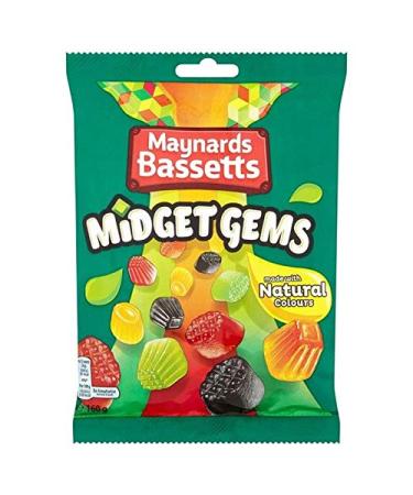Maynards 4 x Maynards Bassetts Midget Gemstones 160 g