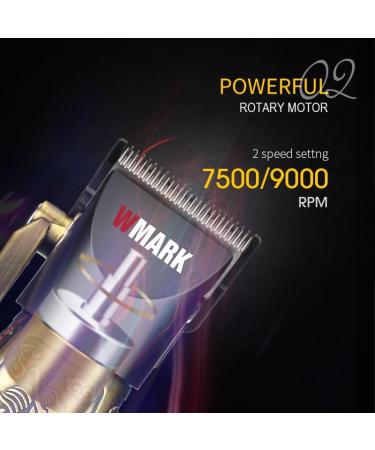 Professional High Speed Hair Clipper 9000RPM | Quiet Rechargeable Hair Trimmer for Men | Zinc Alloy Body | Barber Detail NG-2046 - Buy Online on GoSupps.com