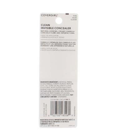 COVERGIRL Invisible Cream Concealer 115 Fair - 0.32Fl Oz - Buy Online on GoSupps.com