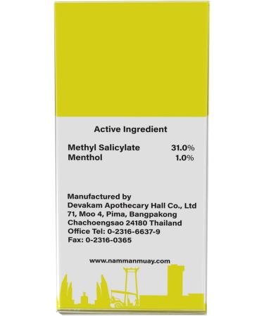 Buy Namman Muay Thai Boxing Liniment Oil 30ml - Essential Massage Oil for Athletes | International Shipping - Buy Online on GoSupps.com