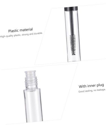 Healvian 2 Sets Mascara Tube Funnel Beer Bottle Ice Holder Clear Lash Mascara Cosmetic Black Plastic - Buy Online on GoSupps.com