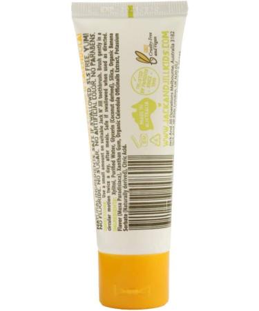 Jack n Jill Organic Banana Toothpaste 1.76 oz - Natural Kids Oral Care - Buy Online on GoSupps.com