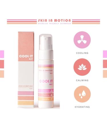 Skin in Motion | Cool It Hydrating Mist with Hyaluronic Acid Lightweight Calming Face Mist for After Exercise & Skin Brightening Spray Hot Flushes Relief - 50ml - Buy Online on GoSupps.com