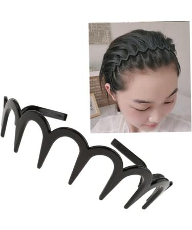 Unisex Wavy Headband Black Spring Wavy Metal Hair Band with Long Teeth Hairhoop Sports Headband Headwear Accessories Black 1pc Wavy Hairhoop - Buy Online on GoSupps.com