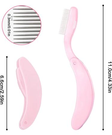 Cipszoely Eyelash Comb Eyelash Seperator Eyebrow Comb Multifunctional Folding Lash Comb Lash Separator Brow Comb Portable Eyelash Comb Separator for Girls Women Travel Making Up Supplies - Buy Online on GoSupps.com
