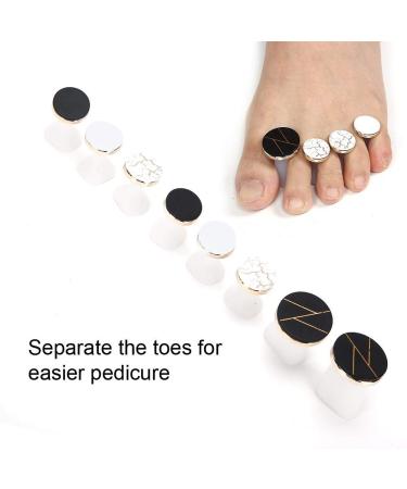 8 Pieces Silicone Nail Art Toe Separators - Washable & Reusable Pedicure Tools for DIY Manicure - Buy Online on GoSupps.com