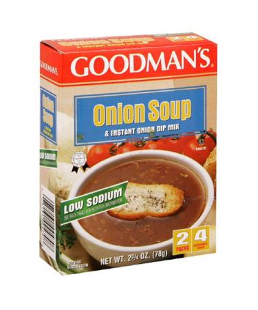 GOODMAN'S Onion Soup & Dip - Low Sodium, 2 .75-Ounce Box (Pack of 8)