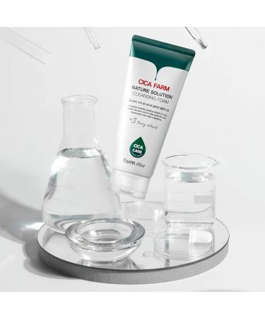 Buy FARMSTAY CICA FARM Nature Solution Cleansing Foam - Gentle Soothing Cleanser for All Skin Types | Fast International Shipping - Buy Online on GoSupps.com