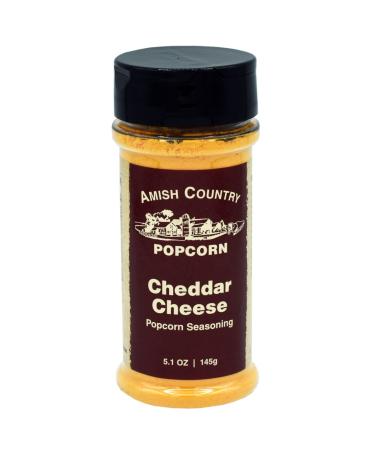 Amish Country Popcorn | Cheddar Cheese Popcorn Seasoning - 5.1 oz | Old Fashioned, Non-GMO and Gluten Free 5.1 Ounce (Pack of 1)