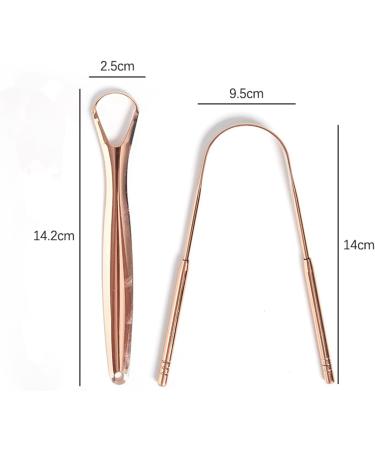 Yawdil Reusable Stainless Steel Tongue Scraper - Fresh Breath Oral Hygiene Tool (2 Pack) for International Shipping - Buy Online on GoSupps.com