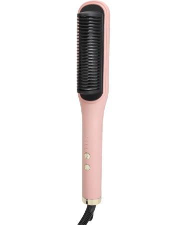 2 in 1 Negative Ion Heated Styling Brush & Flat Iron - Rapid Hair Straightening Comb for Salon-Quality Styling - Buy Online on GoSupps.com