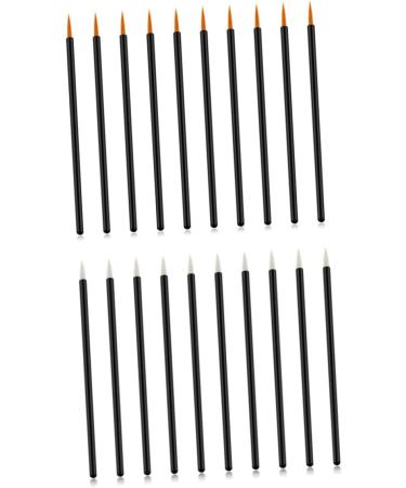 SOESFOUFU Eye Makeup 100pcs Tools Makeup Liquid Makeup Disposable Eyeliner Lip Brush The Face Makeup Set 10X0.5X0.5cm White - Buy Online on GoSupps.com