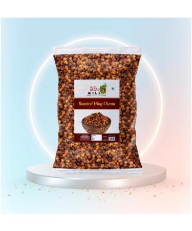 90's MILL Hing Roasted Chana Bhuna Chana | Roasted Chickpeas | Black Gram With Goodness Of Hing And Jeera | Diabetic Snack Oil Free Ready to Eat Tasty Lightly Spicy Low GI Namkeen-420g*2Pack - Buy Online on GoSupps.com
