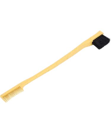 Qukaim Lash Comb Eyebrow Brush Double Head Wheat Makeup Beauty Tool Yellow Eyelash Comb - Buy Online on GoSupps.com