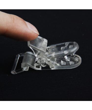 Buy Transparent Plastic Pacifier Holders - 10 Pack | 39x16mm | International Shipping Available - Buy Online on GoSupps.com