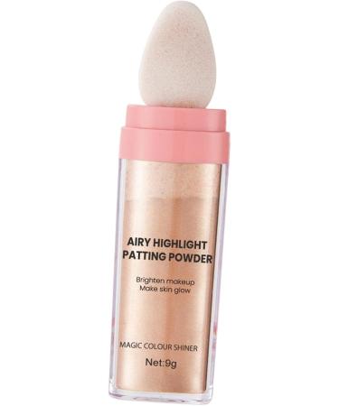 AMLESO Highlighter Powder Sparkle Eyes Glitter Patting Powder Shimmer and Shine Smooth Cosmetics Face Blusher Body Brightens for Makeup Aureate brown - Buy Online on GoSupps.com