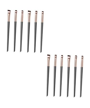 Didiseaon 12 Pcs Eye Shadow Brush Makeup Brush Precision Eyeliner Brush Eyeliner Brush Kit Makeup Eyeliner Brush Small Eyeliner Brush Eyeliner Brush for Women Makeup Eye Brush Eye Makeup Kit 15.00X1.30X1.00CMx2pcs As Shownx2pcs