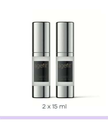 AGEFIT Anti-Aging Serum & Eye Cream Set - Reduce Wrinkles Firm Skin & Moisturize - 2x15ml - Unisex Facial Care - Buy Online on GoSupps.com