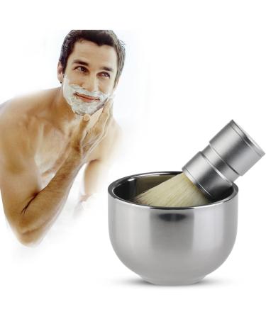 Premium Stainless Steel Beard Brush & Shaving Bowl Set | Milist Men's Grooming Essentials - Buy Online on GoSupps.com