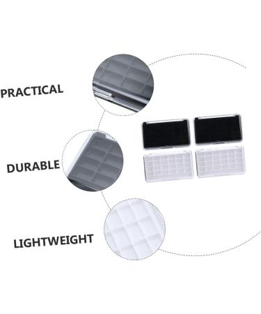 Beavorty 4pcs Box Empty Eye Shadow Box Square Highlighters Empty Highlighter Empty Eyeshadow Pallets Blank - Buy Online on GoSupps.com
