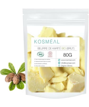 Beurre De Karit Brut BIO 80G | co-Pack | Certifi COSM BIO et Ecocert