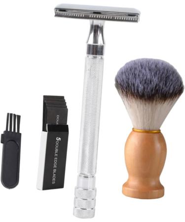 Frcolor Manual Razor Trimmer Set for Men | Beard Hair and Shaving Brush - Old-Fashioned Grooming Essentials for Perfect Facial Hair - Buy Online on GoSupps.com