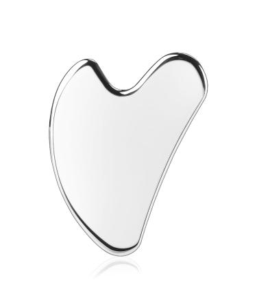 Heart Style-Stainless Steel Gua Sha Facial Tools Guasha for Face Metal Gua Sha Tighten Skin Massage Guasha Beauty Tool for Body Eyes Neck.