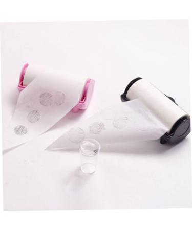 POPETPOP 1 Roll Stamp blotting paper nail art accessory nail kits nail oil absorbing paper sticky remover printing oil removal paper printing oil remover plastic abs wet wipes special 11.5x6cm Black - Buy Online on GoSupps.com
