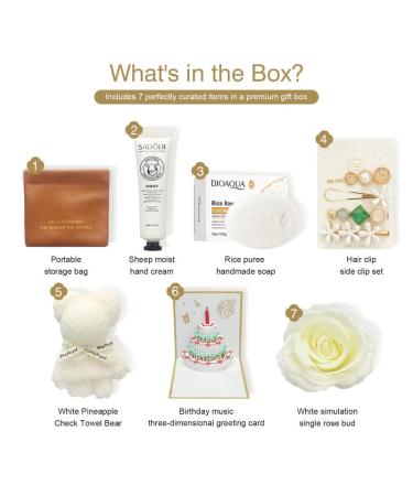 Birthday Bliss Gift Set - Stylish Portable Bag Hand Cream Soap & Heartfelt Surprises for Perfect Celebrations - International Shipping Available - Buy Online on GoSupps.com
