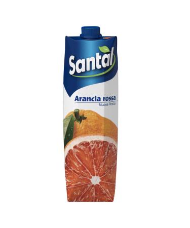 SANTAL 1 Litre 100% Red Orange Tea Juice Fruit Juice Pack of 12