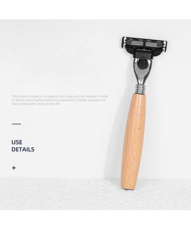 Premium 4-Piece Razor Holder Set for Men | Practical Shaving Brush & Mustache Grooming Tool | Silver 8.5x11cm | International Shipping Available - Buy Online on GoSupps.com