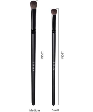 ZEESEA Eye Shadow Brush Set 2pcs Define Blend & Smudge Eyeshadow & Liner Apply Better Makeup & Make You Look Flawless - Buy Online on GoSupps.com